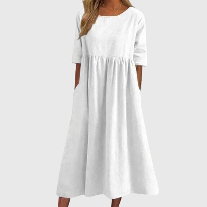 Helen | Elegant Short-Sleeved Dress