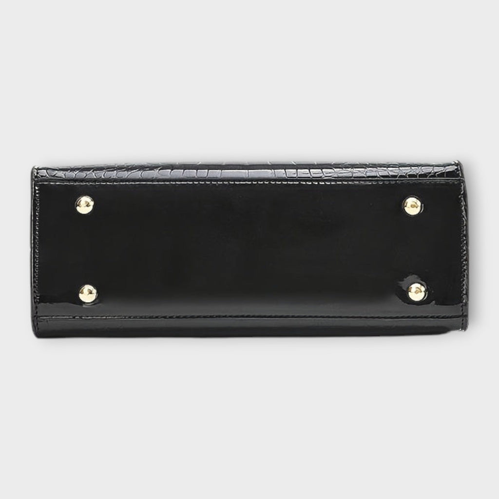 Grace | Glossy Crocodile Pattern Handbag