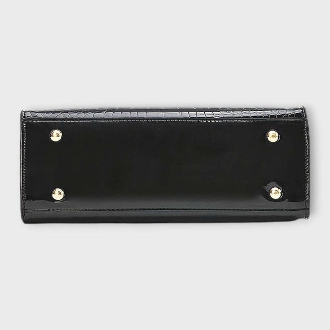 Grace | Glossy Crocodile Pattern Handbag