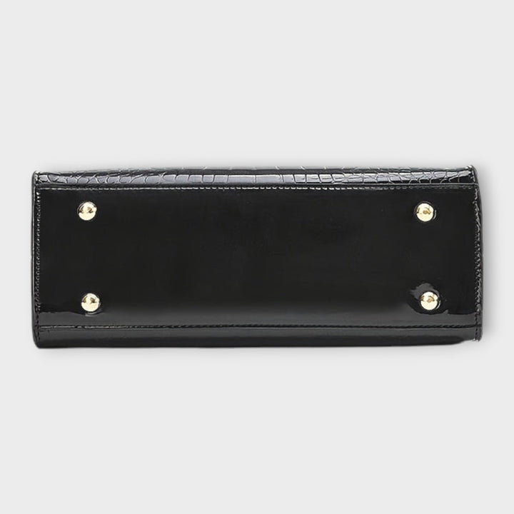 Grace | Glossy Crocodile Pattern Handbag
