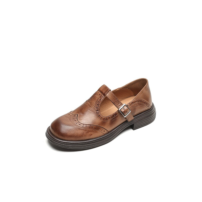 Lara | Leather Mary Janes