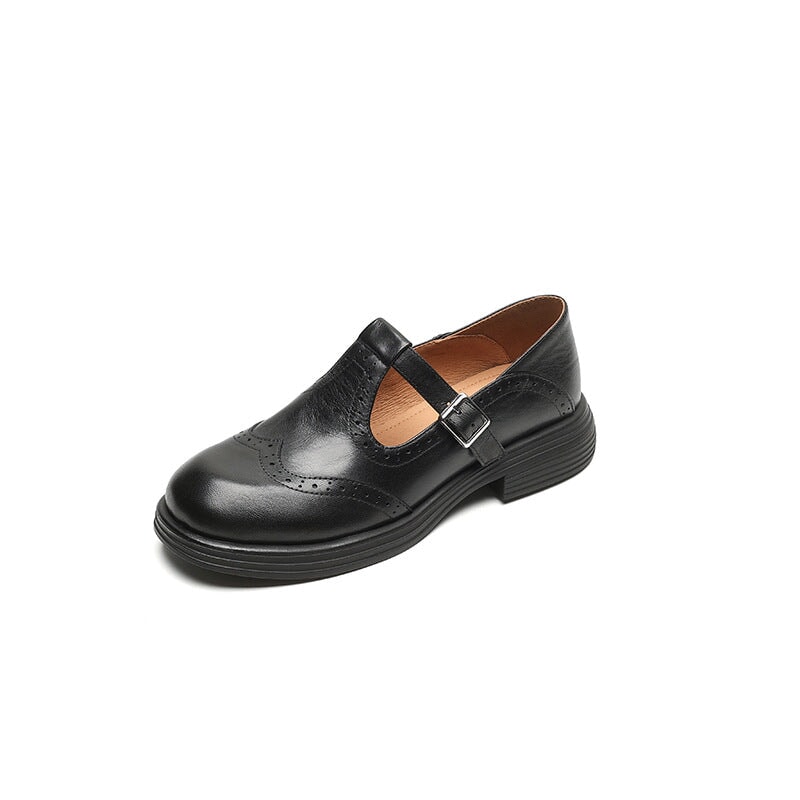 Lara | Leather Mary Janes