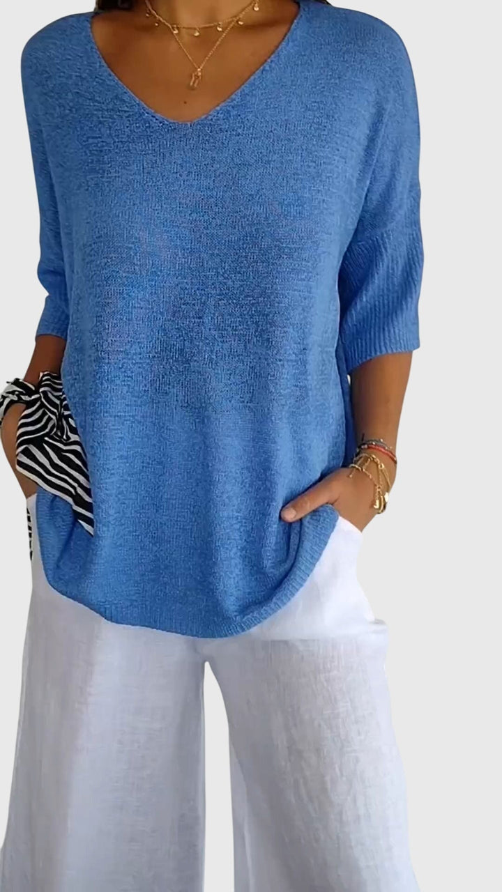 Grace | Elegant V-Neck Top