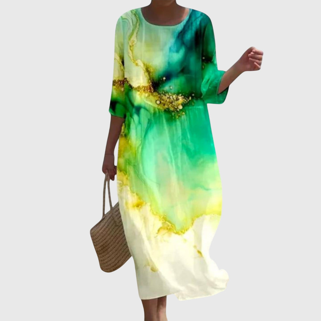 Helen | Stylish Floral Maxi Dress