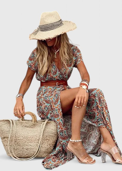 Helen | Stylish Boho Maxi Dress