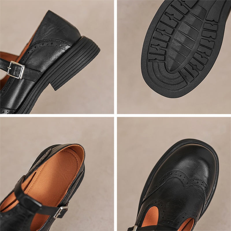 Lara | Leather Mary Janes