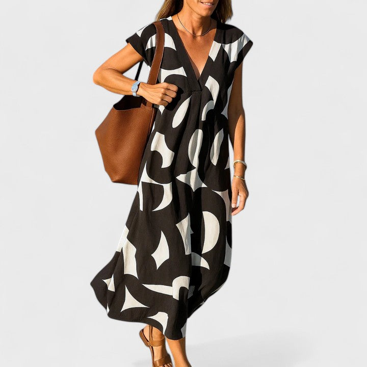 Helen | Flowing V-Neck Dress